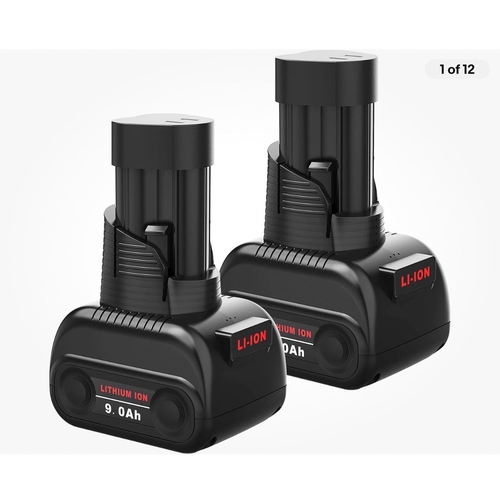 2 Packs 9.0Ah Replacement for Milwaukee M12 Battery, Compatible with Milwaukee 1